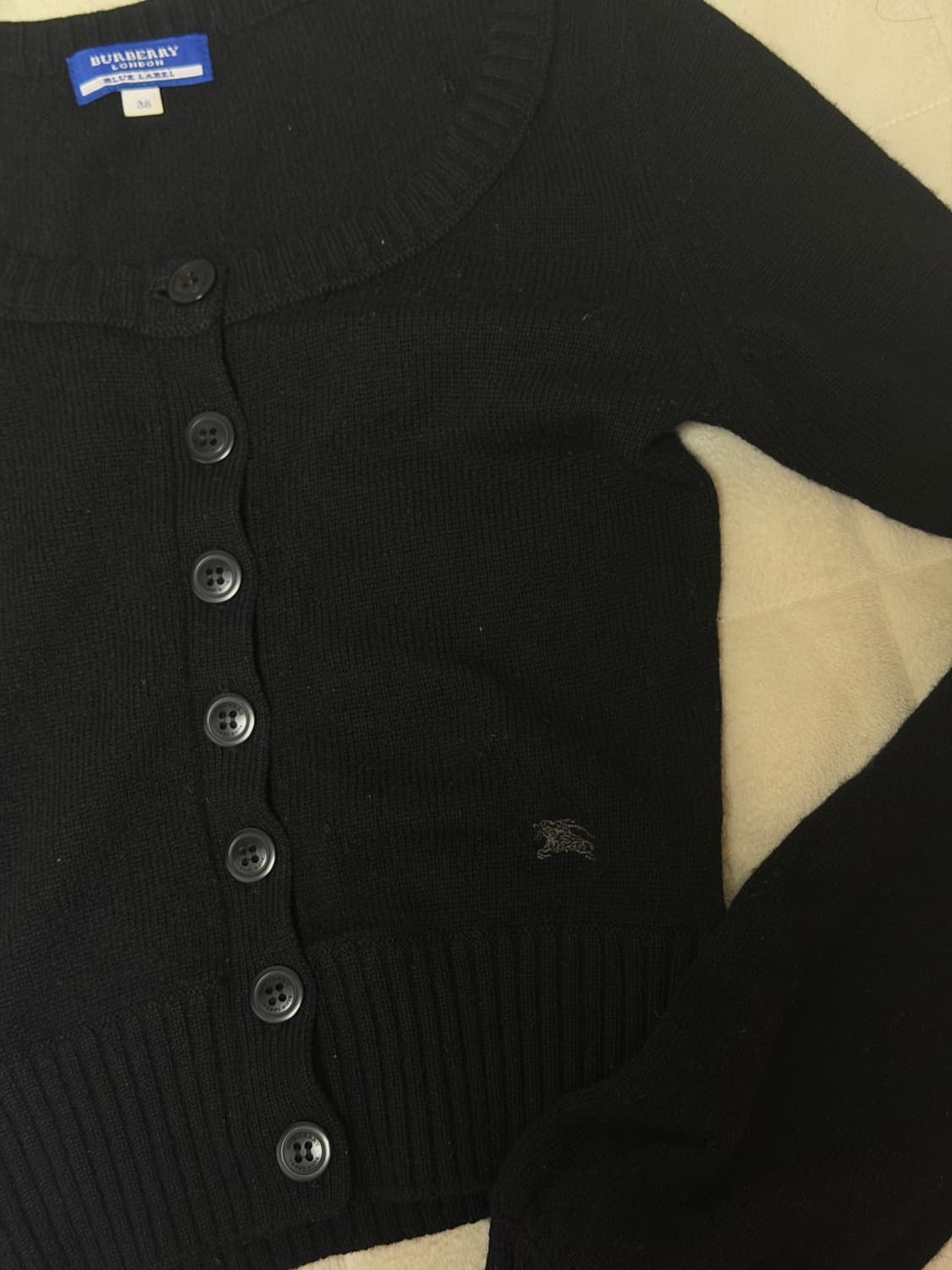 버버리 블루라벨 블랙 가디건 38 사이즈 상품이미지2