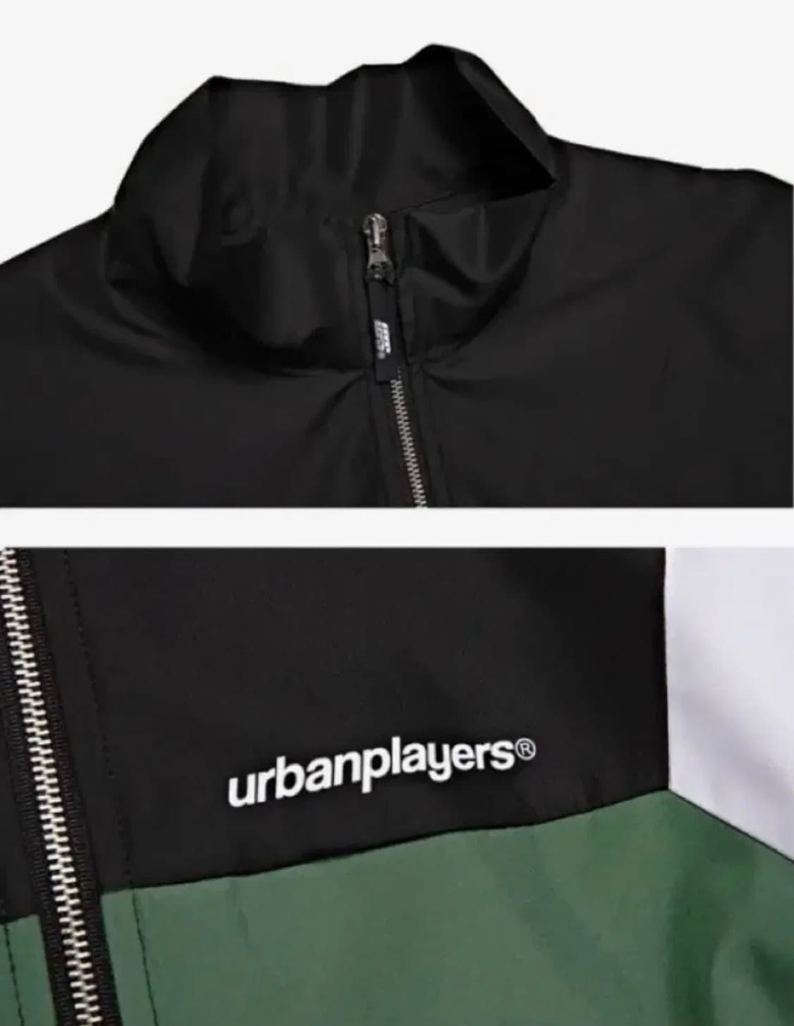 어반플레이어스 배색 오버핏 바람막이 자켓 그린-XL 상품이미지4