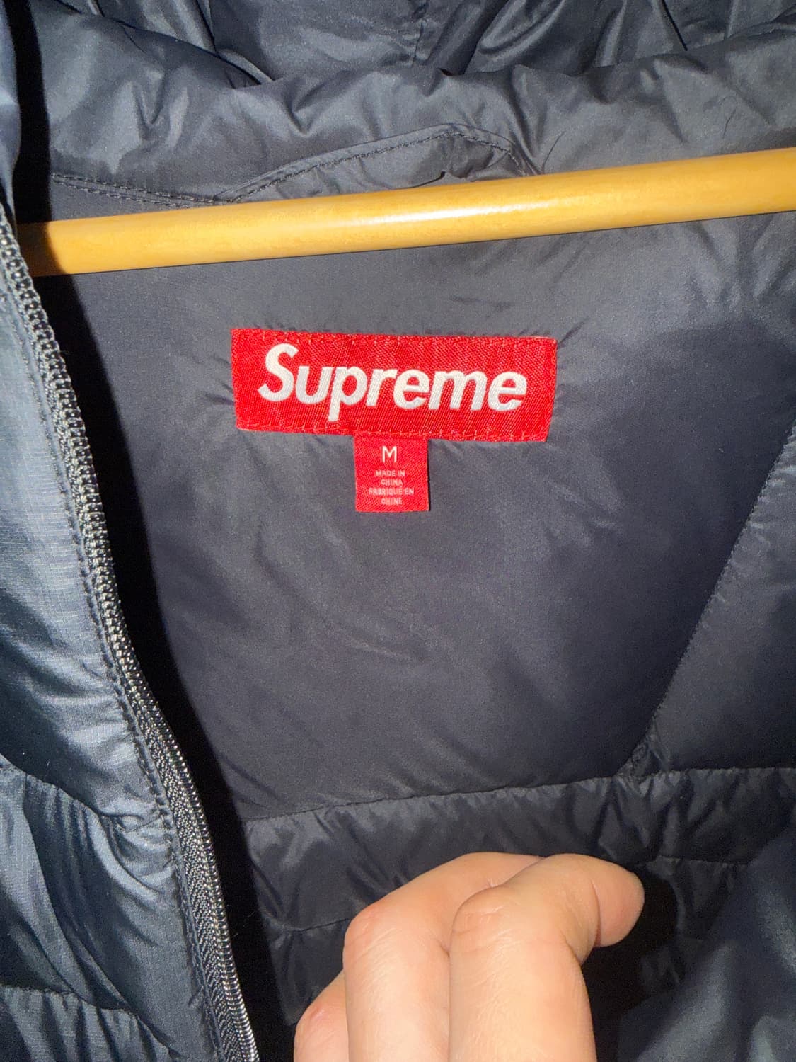 슈프림 마이크로 다운 하프 집업 블랙 M 상품이미지2