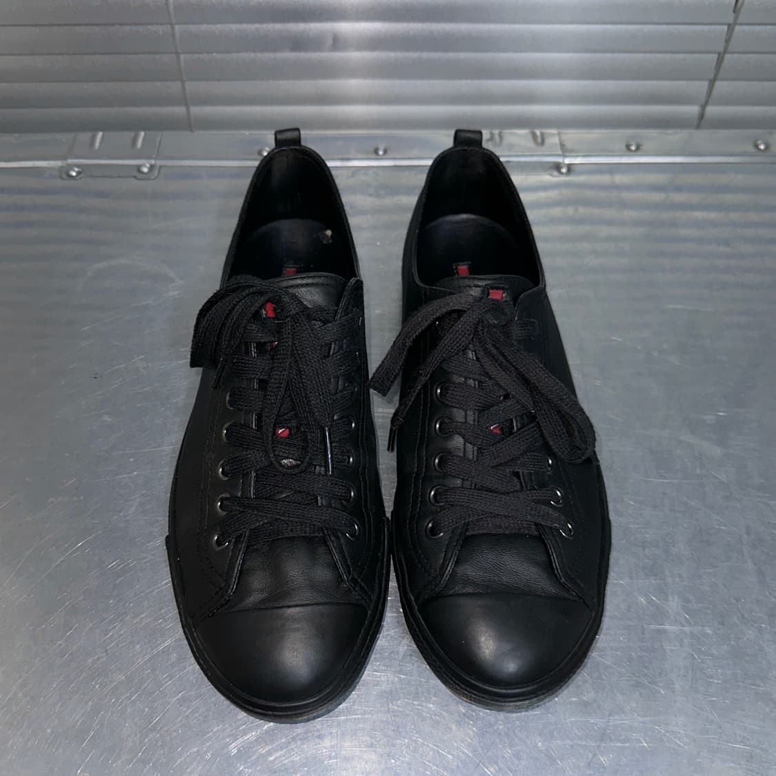 00s 빈티지 프라다 스포츠 가죽 스니커즈 상품이미지2
