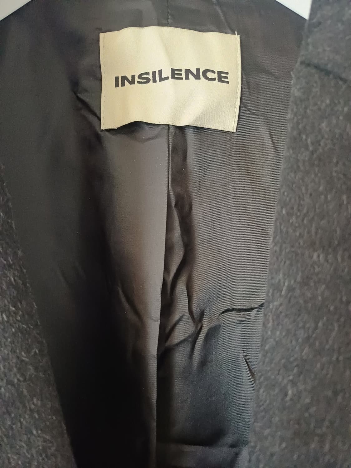 인사일런스 INSILENCE 울 캐시미어 싱글 코트 L 상품이미지3