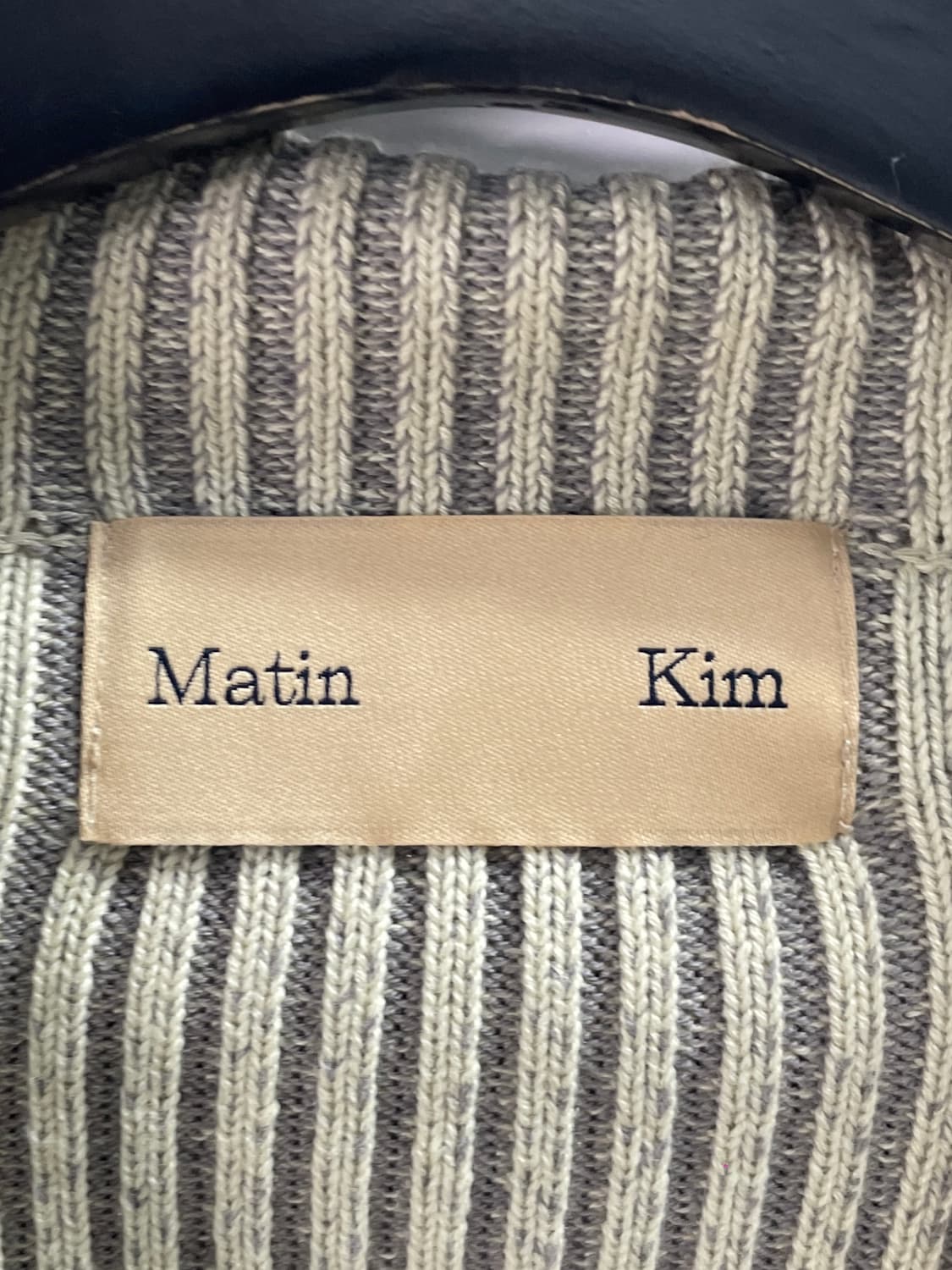 마뗑킴 골지 오픈카라 니트 가디건 (on.614) 상품이미지4