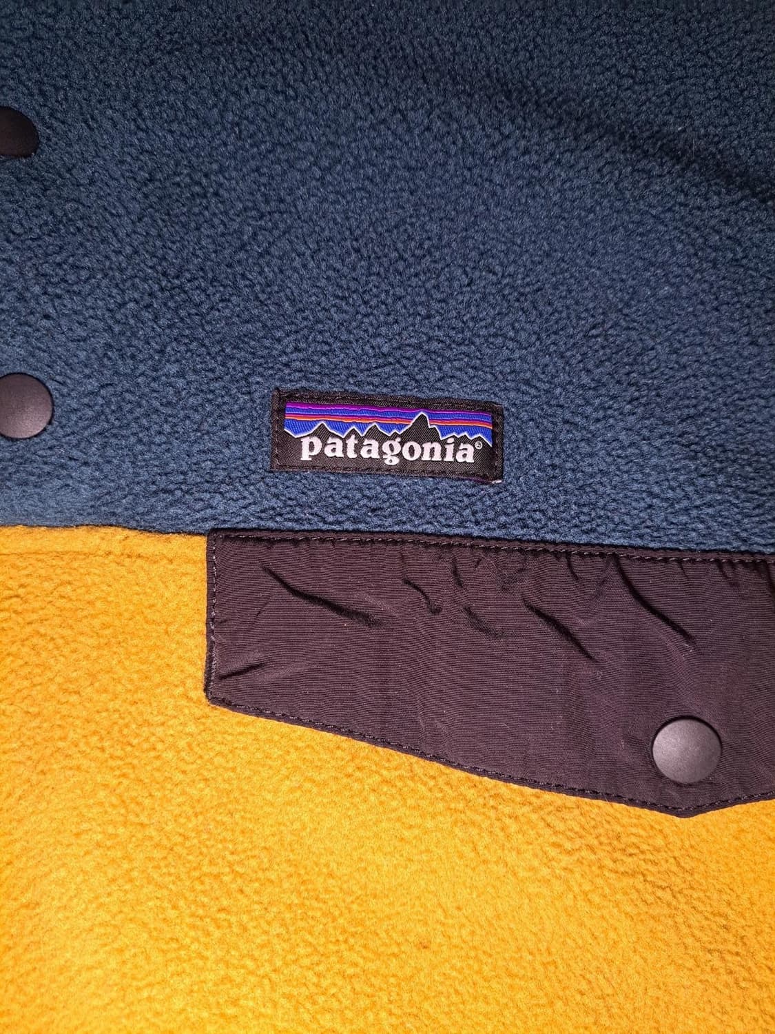 15FW 파타고니아 신칠라 스냅-T 블루/머스타드 상품이미지2
