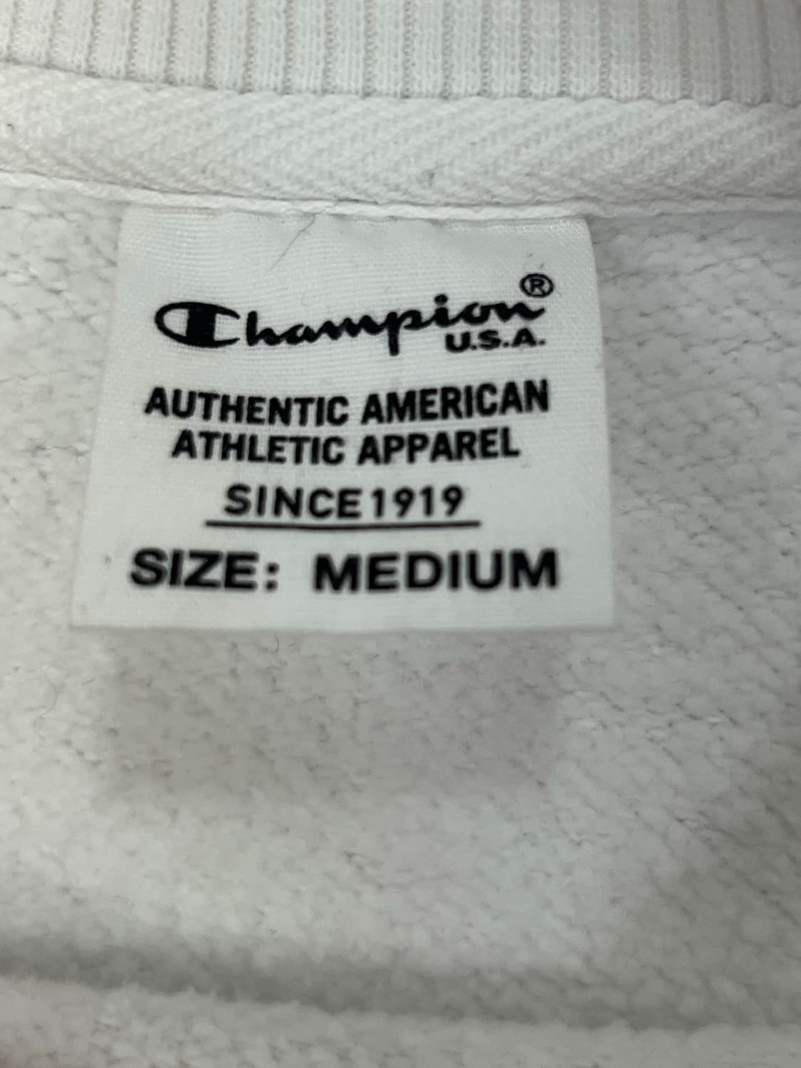 챔피온 흰색 맨투맨 티셔츠 상품이미지4