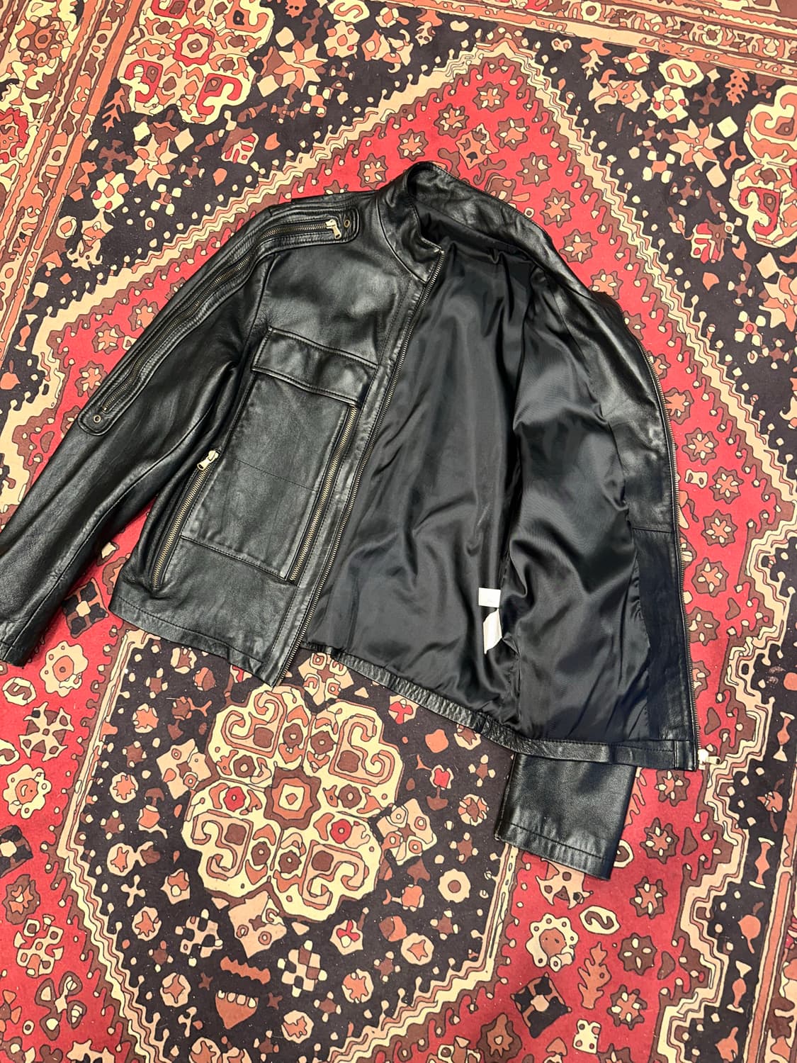 ( M ) 가죽자켓 바이커가죽 라이더자켓 레더자켓 이테리양가죽 상품이미지6