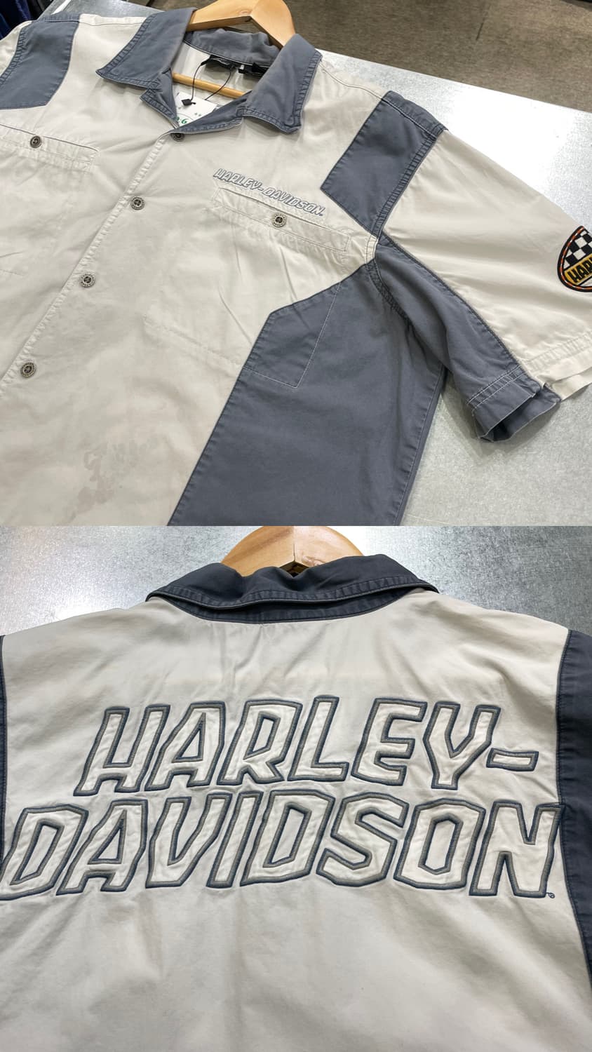 (XL) Harley Davidson 할리 자수 반팔 셔츠 상품이미지7