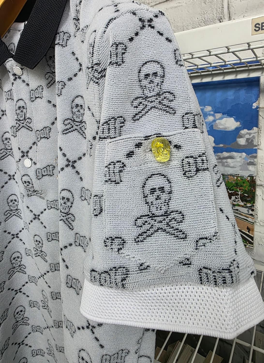 마크앤로나 남성 골프반팔티 100 스컬 폴로셔츠 MM64 상품이미지3