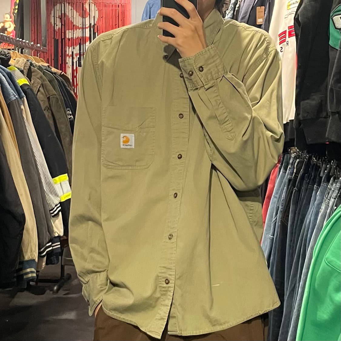 [IM] carhartt 칼하트 겨자 긴팔셔츠 상품이미지4