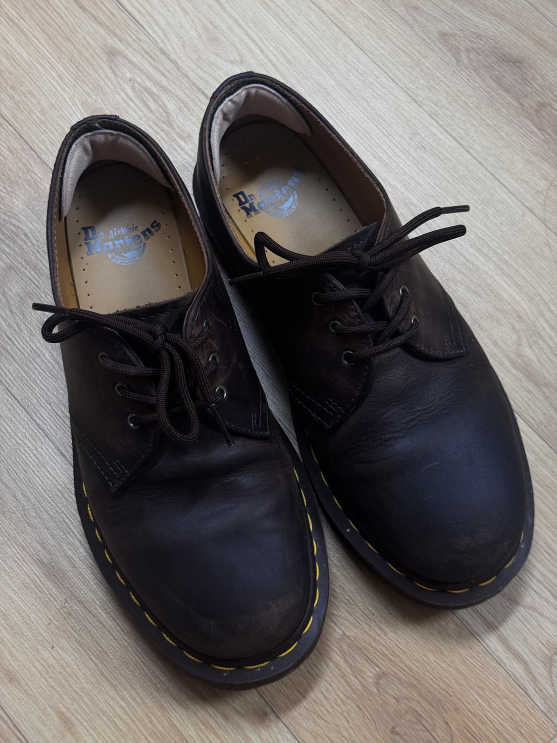 [260] 닥터마틴 1461 크레이지홀스 다크브라운 상품이미지1