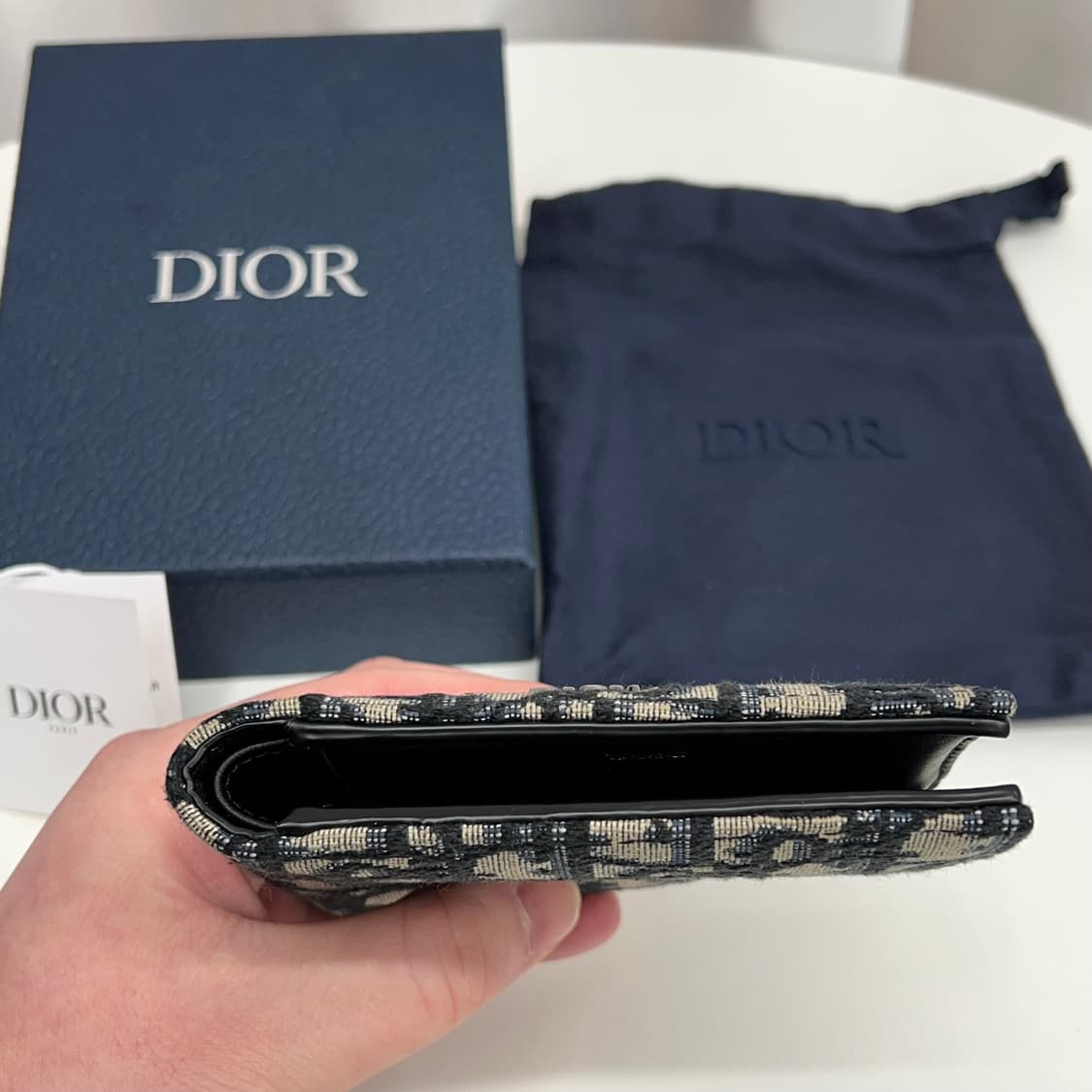 디올 오블리크 반지갑 (풀박스) 상품이미지5