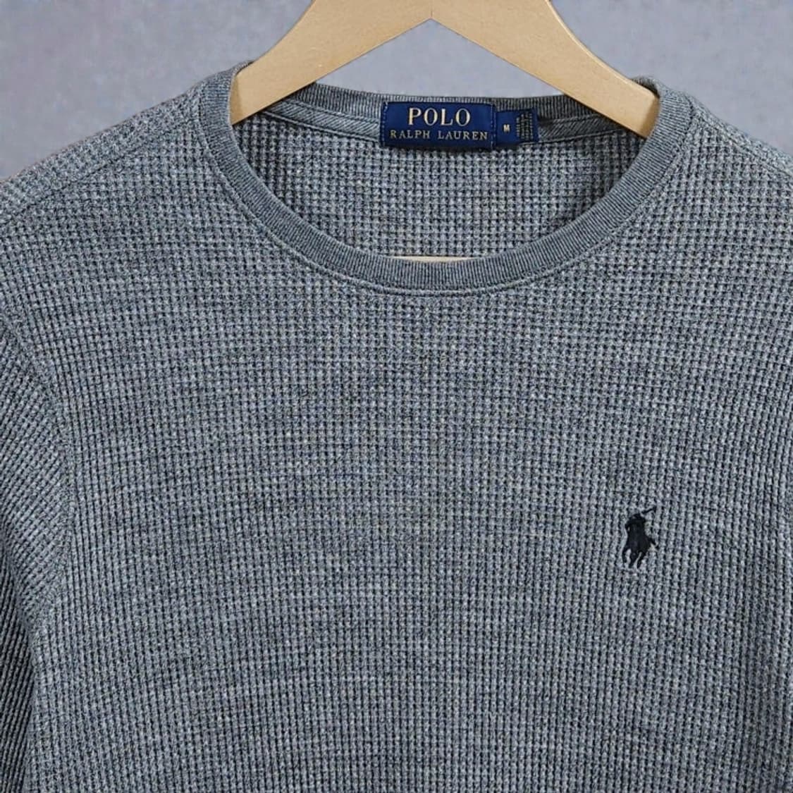 여성55 POLO 폴로 랄프로렌 여성 와플 니트 그레이 상품이미지2