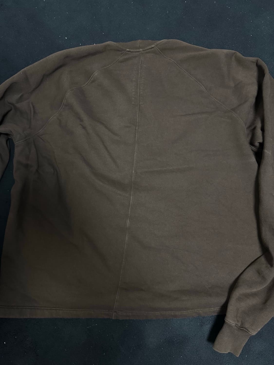 19FW Rick owens 다크쉐도우 레글런 크롭 스웻셔츠 브라운 상품이미지2