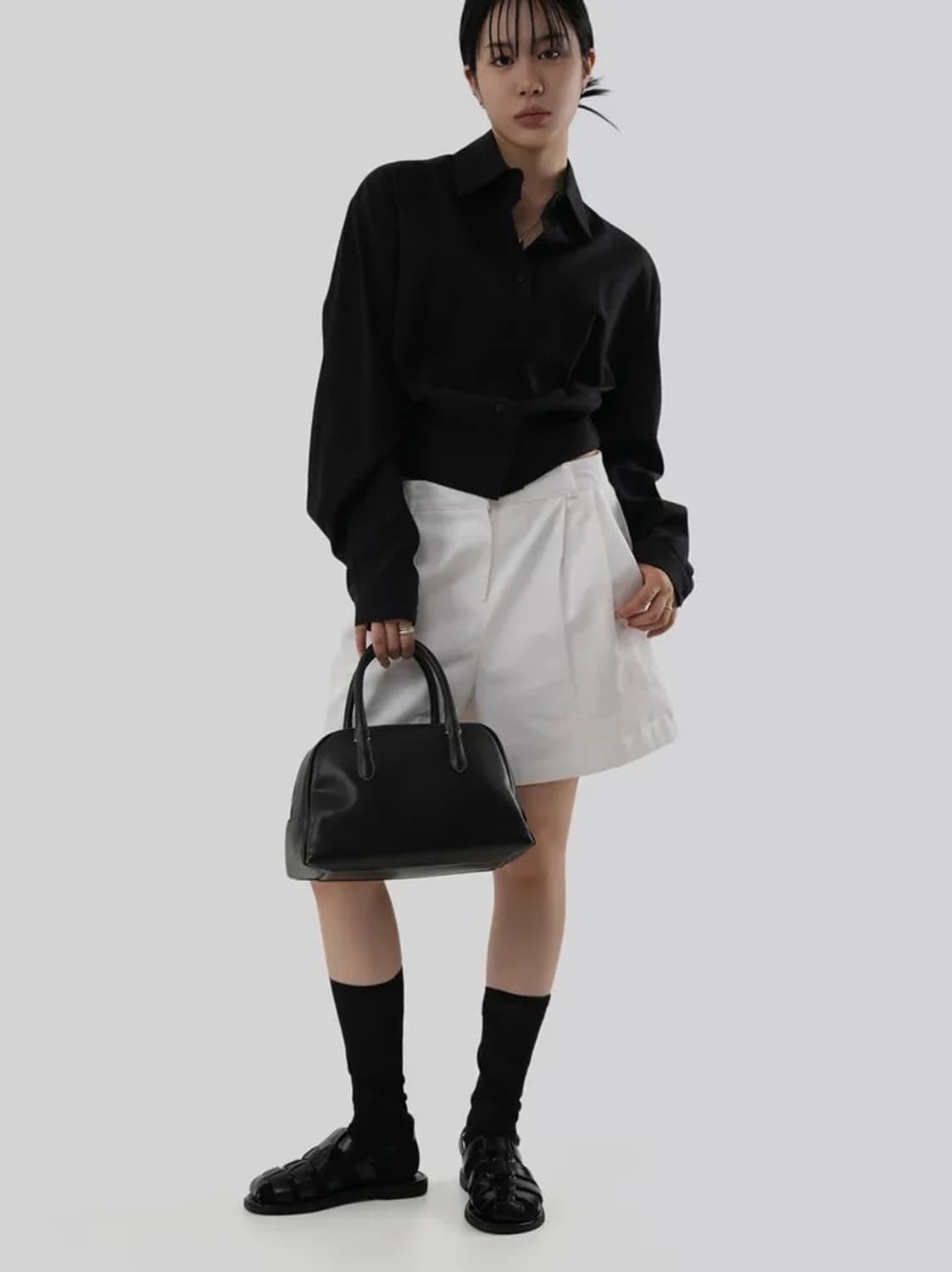 어텀 made 셀린 블라우스 블랙 상품이미지2