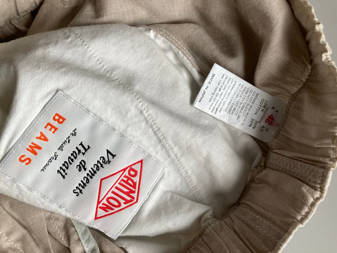 단톤 x 빔즈 린넨 팬츠 상품이미지3