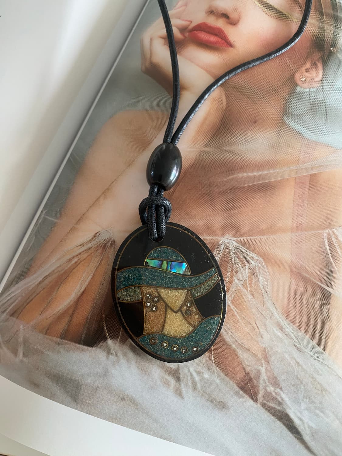 빈티지 아트 팬던트 네크리스 상품이미지1