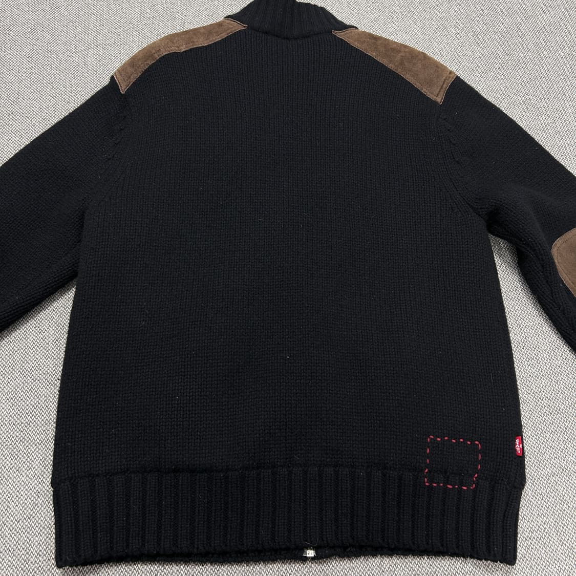 리바이스 울 스웨이드 누빔 니트집업(M) 상품이미지4