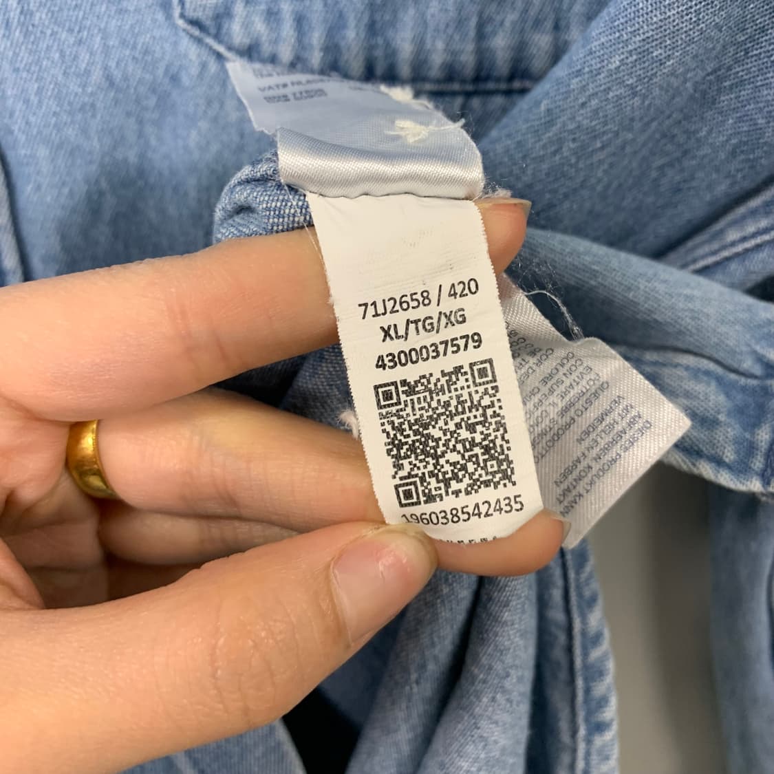 타미힐피거 포켓 데님 셔츠 상품이미지5