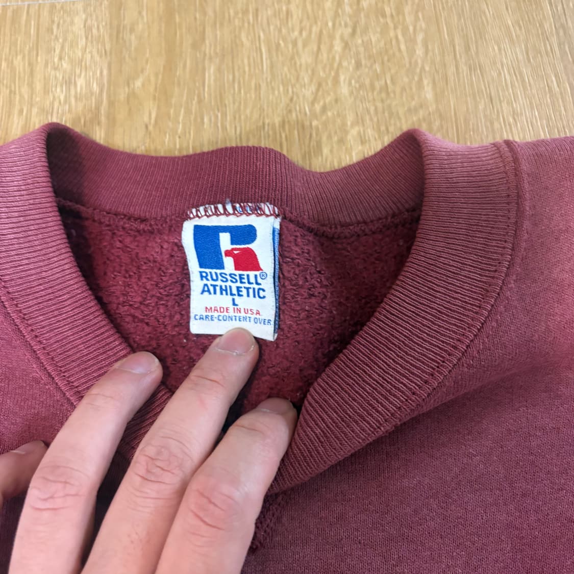 90s 러셀 선페이드 스웻셔츠 L 상품이미지2