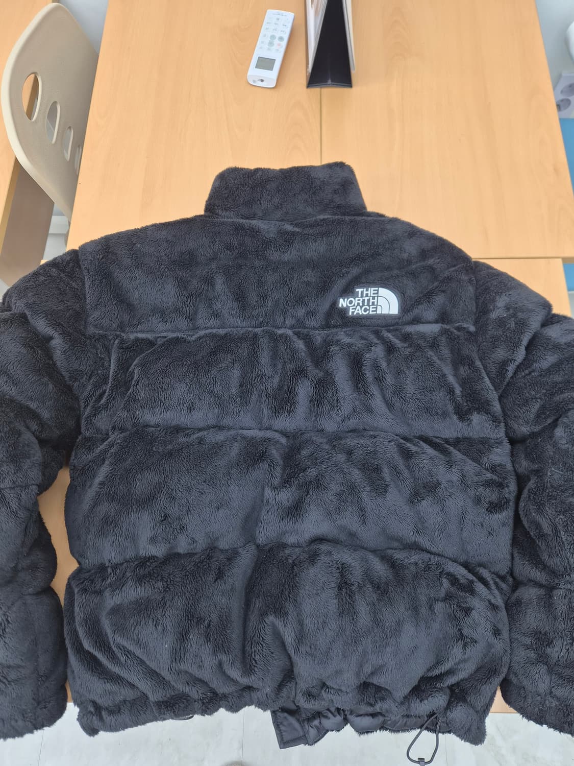 눕시 벨루어 블랙 패딩 L 상품이미지8