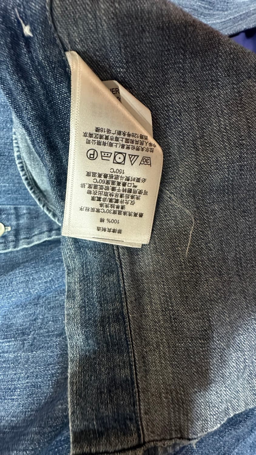 폴로 랄프로렌 데님 셔츠 긴팔 s 사이즈 상품이미지5