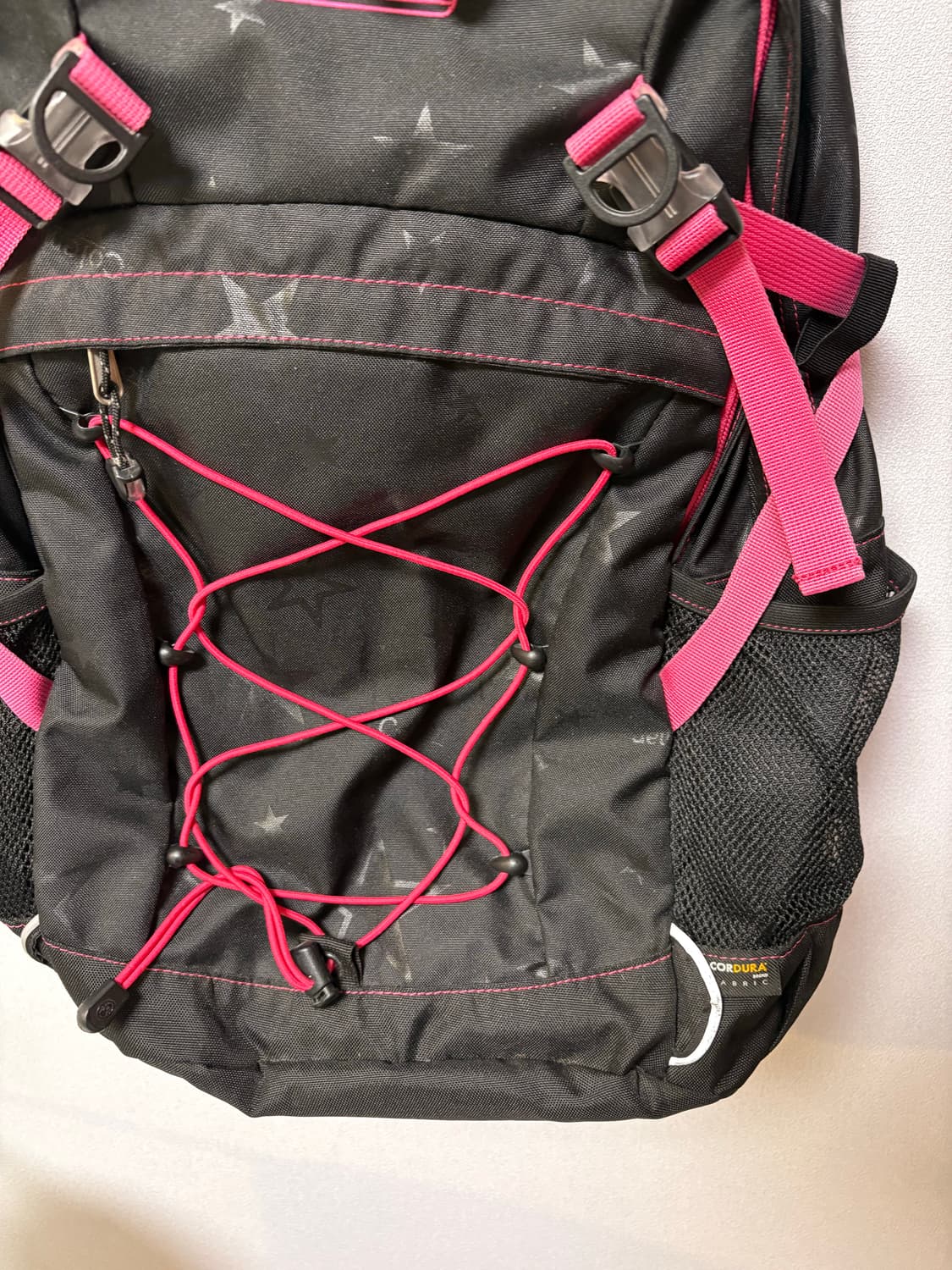 콜맨 별 블랙 백팩 일본 빈티지 y2k 모리걸 가방 도트 체크 상품이미지3