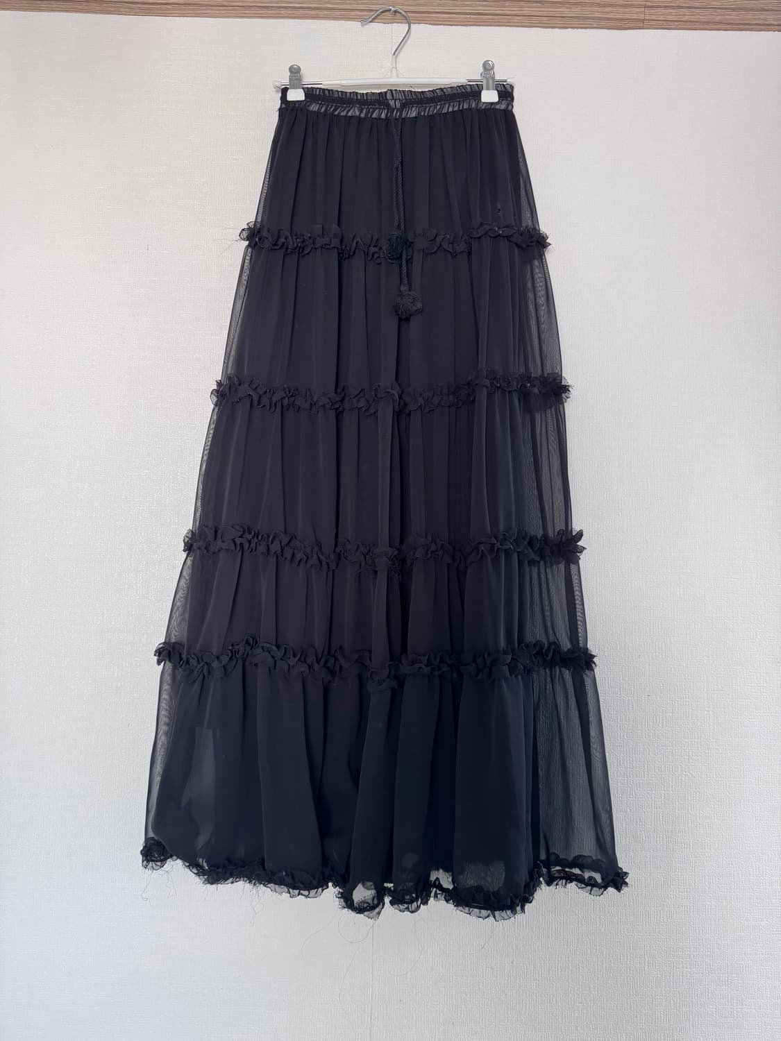 Maymay 쉬폰프릴 롱스커트 상품이미지1