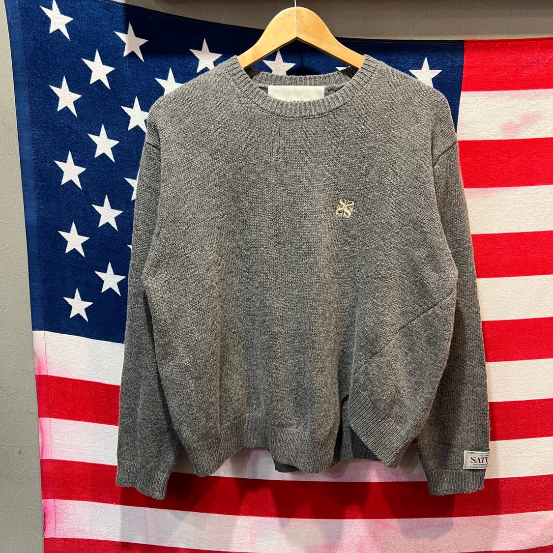 SATUR 그레이 니트 상품이미지1