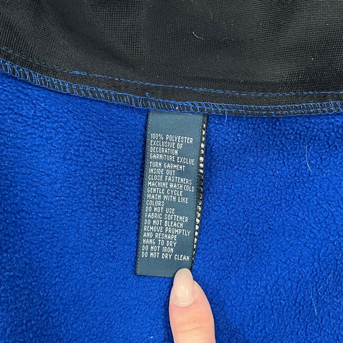 [정품/M] 폴로 랄프로렌 블루 블랙 플리스 자켓 b10 상품이미지5