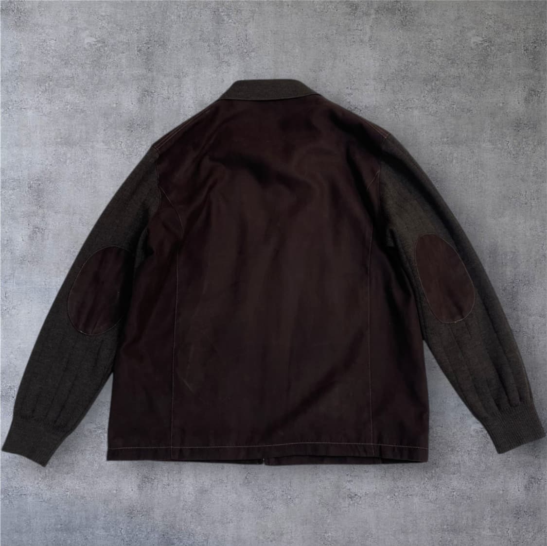 로가디스 진브라운 니트소매 스웨이드 믹스 블루종 자켓 105 상품이미지6