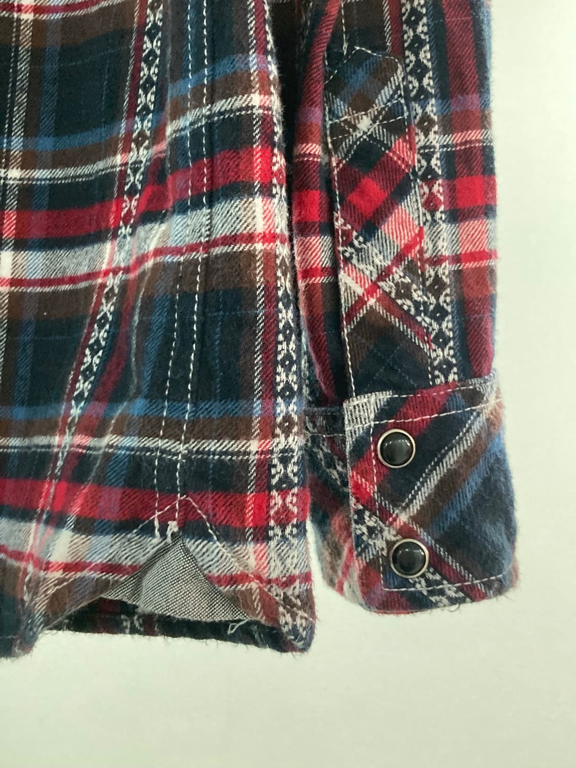 VILLAND 웨스턴 체크 셔츠 상품이미지7