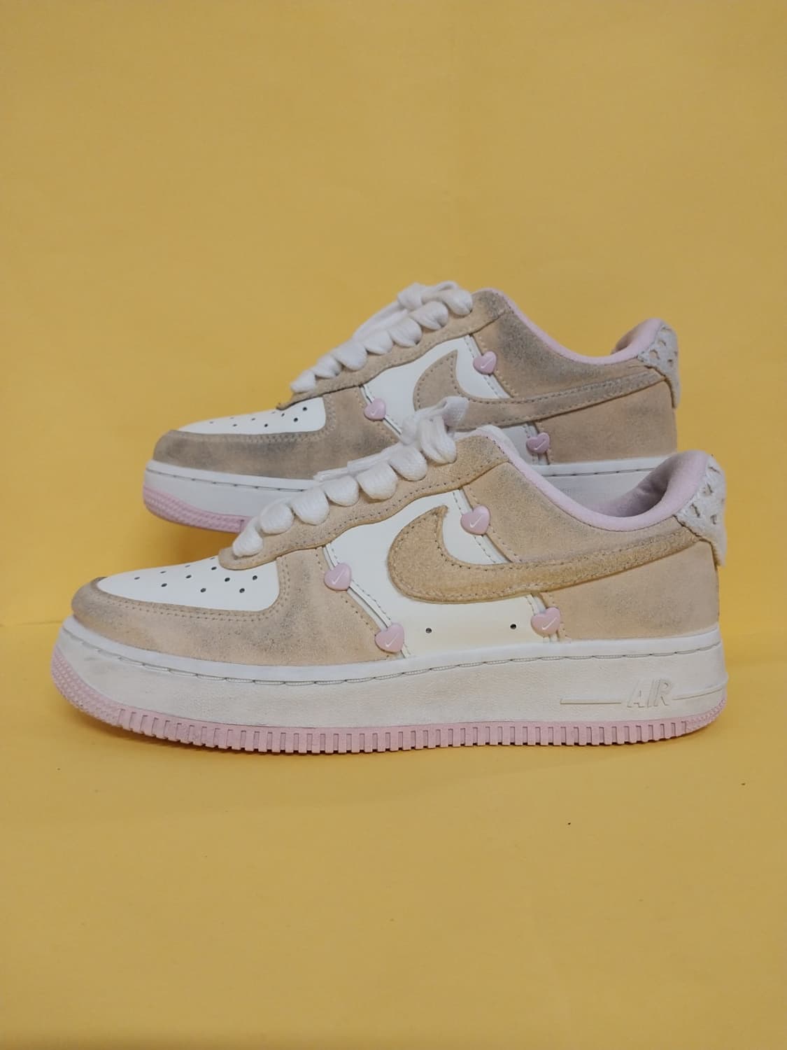 여성 나이키 에어포스1 발렌타인데이 핑크 폼 운동화 (235) 상품이미지1