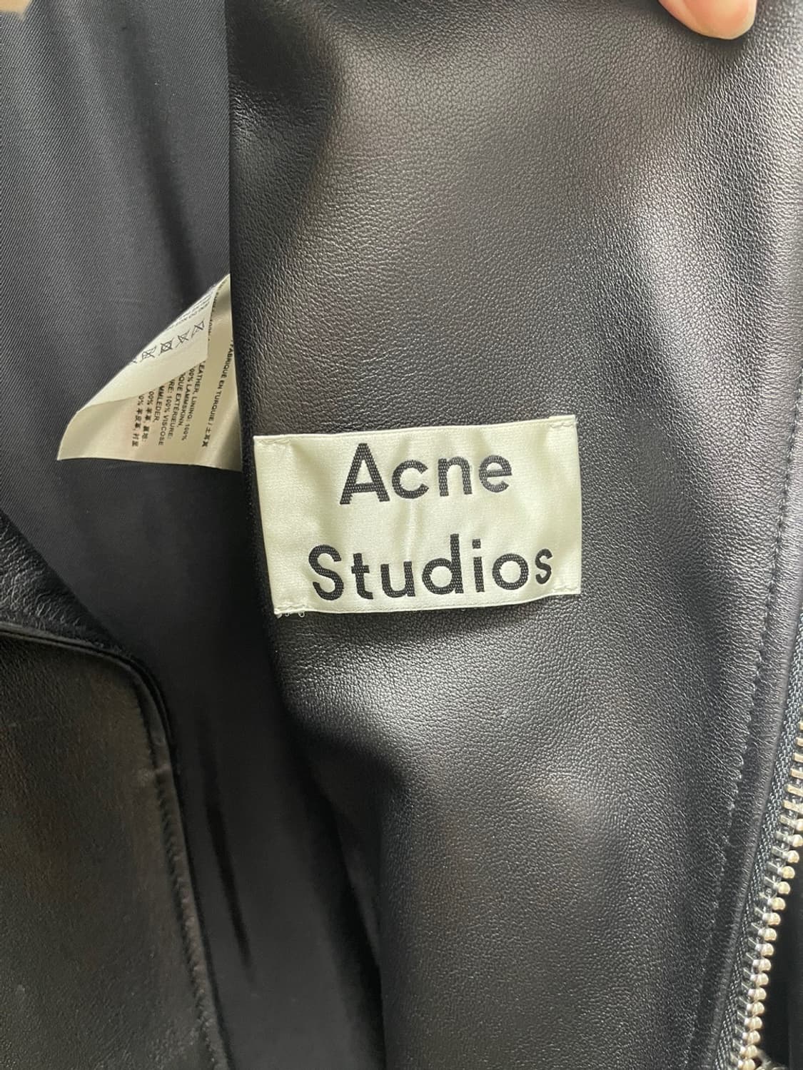 아크네 스튜디오 램스킨 라이더자켓 상품이미지3