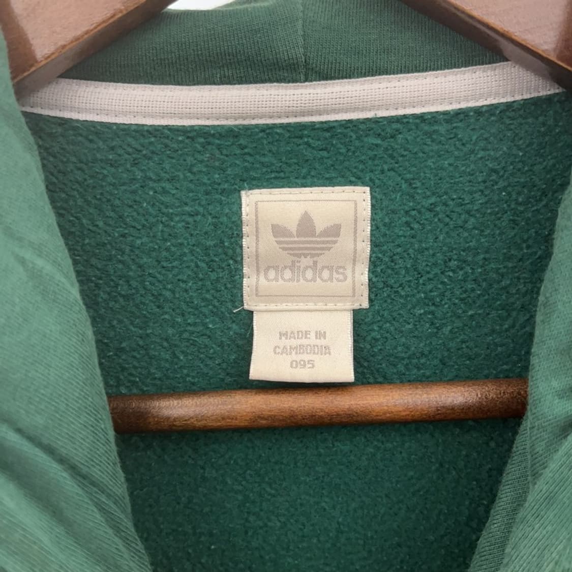 아디다스 올드스쿨 유로파 딥그린 기모 후드집업 95 C06610 상품이미지5