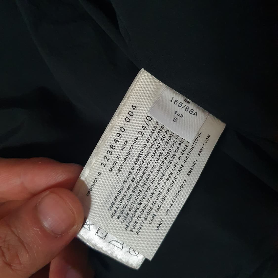 아르켓 언사이클드 하이칼라 자켓 패딩 S 블랙 상품이미지8