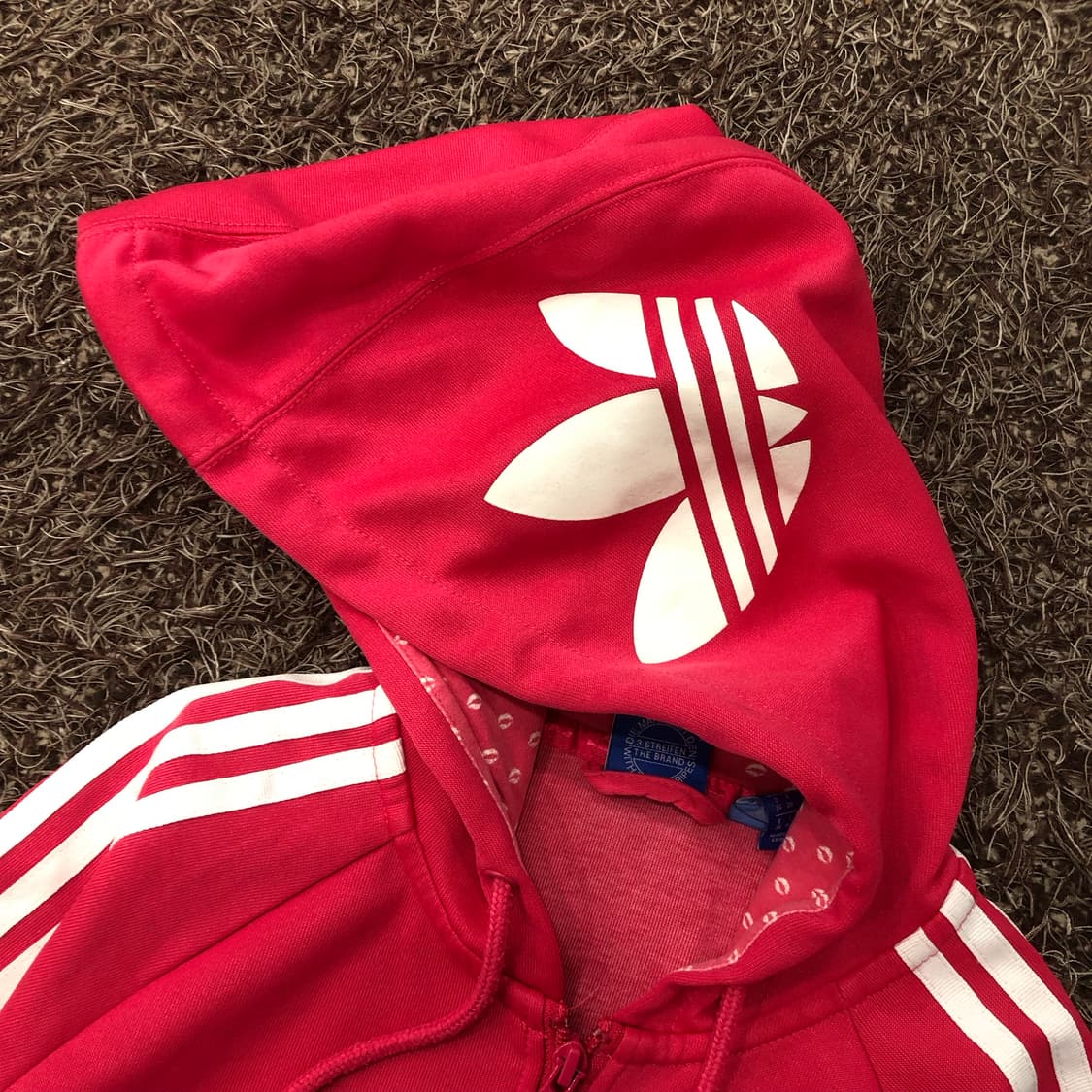 아디다스 핑크 후드 져지 트랙 자켓 상품이미지4