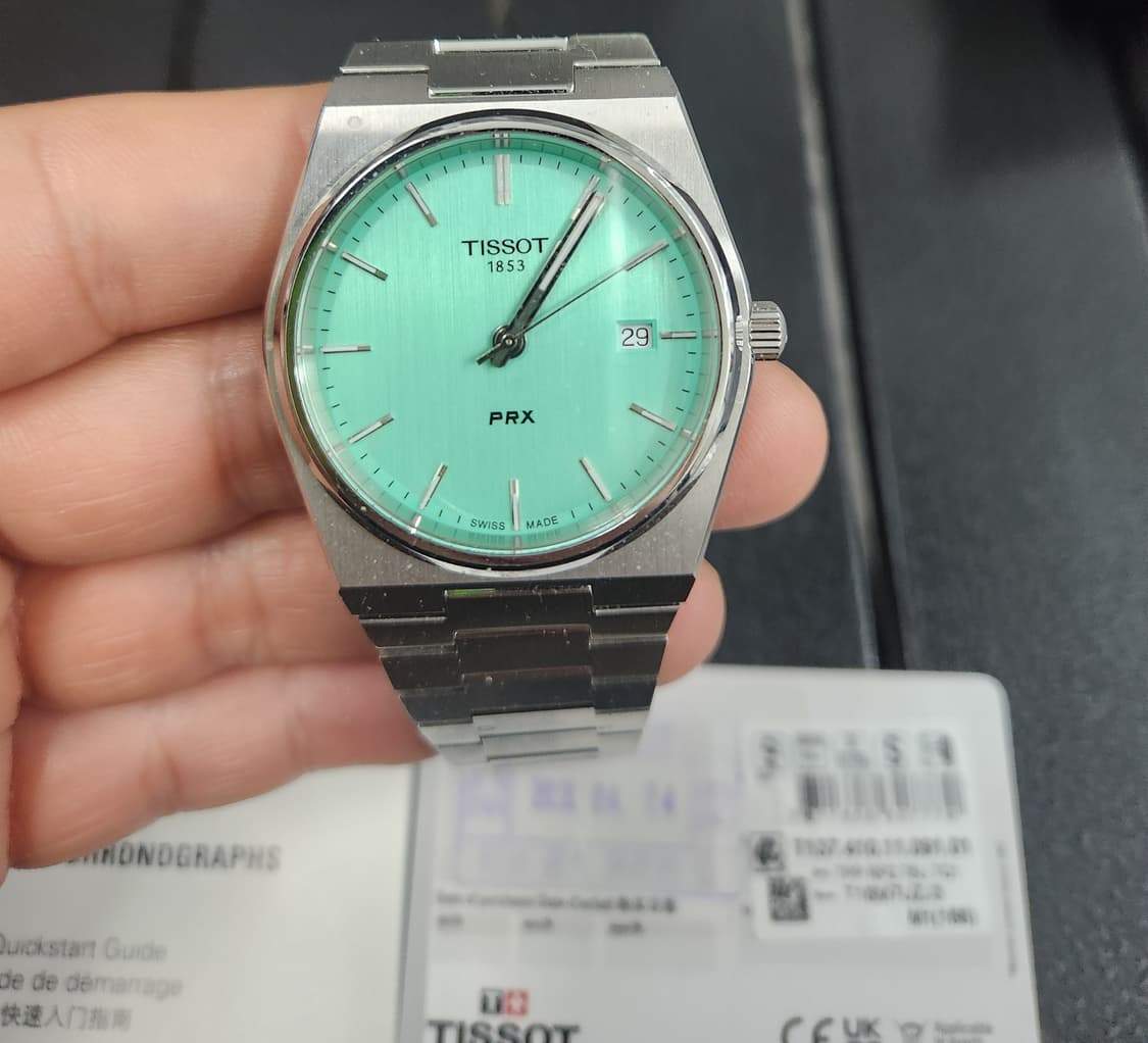 티쏘 PRX 40mm 라이트 그린 쿼츠 상품이미지1
