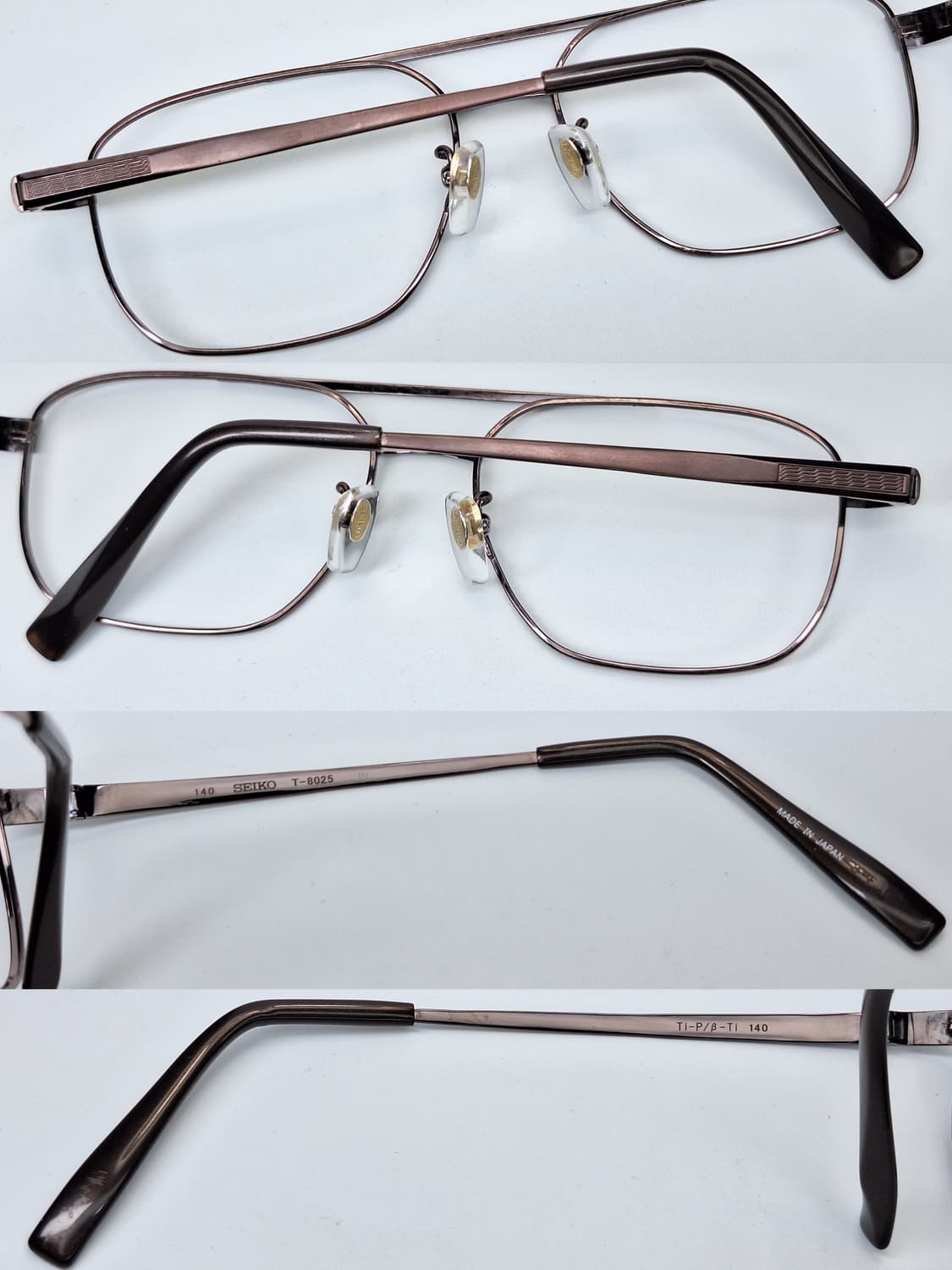 세이코 SEIKO T-8025 더블브릿지 투브릿지 티타늄 안경테/일본 상품이미지9
