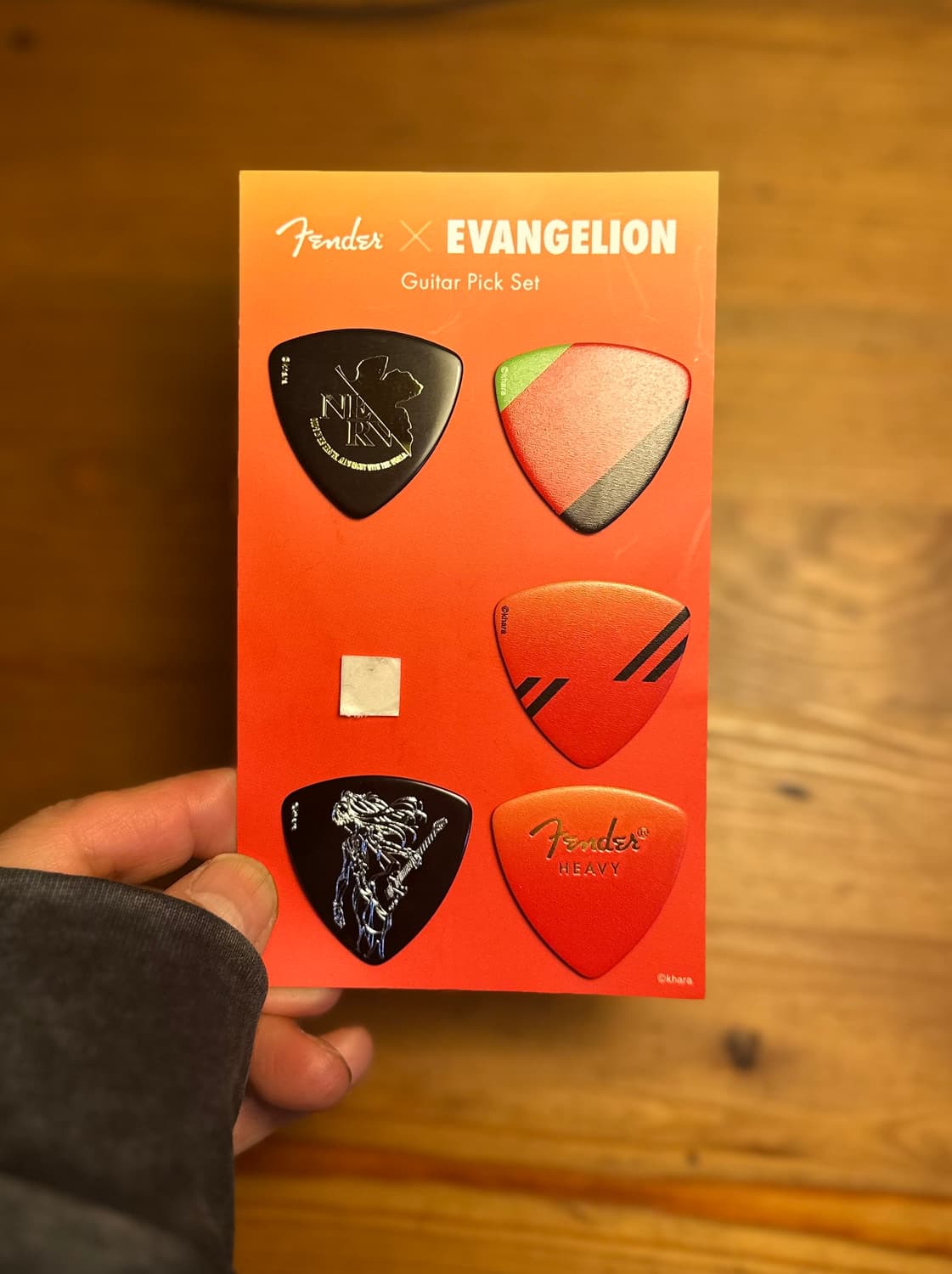 에반게리온 아스카 x펜더 기타 피크 evangelion  fender 상품이미지2