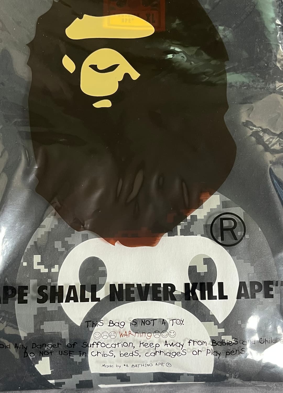 베이프 픽셀 카모 베이비 마일로 반팔티 상품이미지3