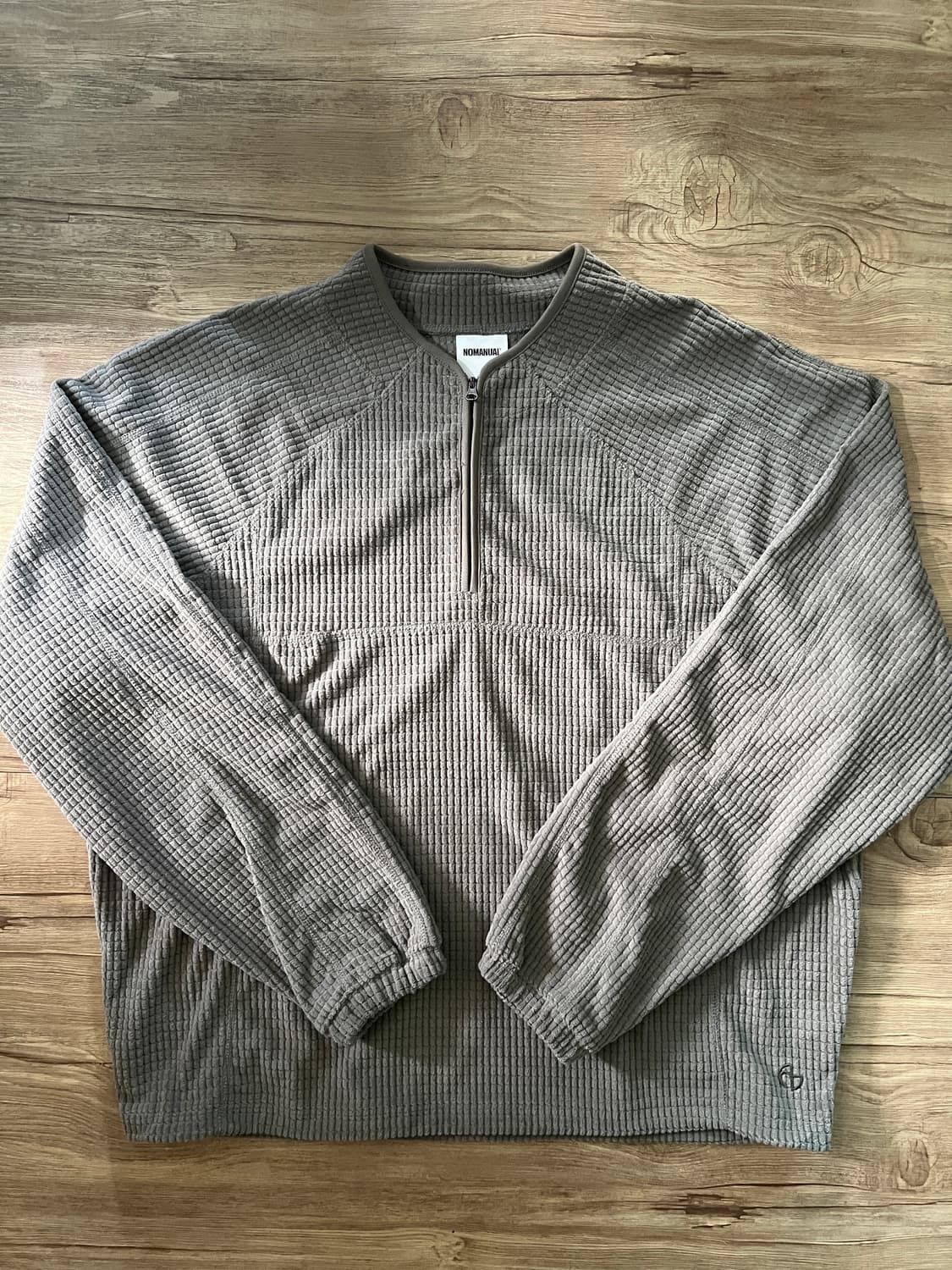 노매뉴얼 헤비 와플 하프집업 새상품 상품이미지2