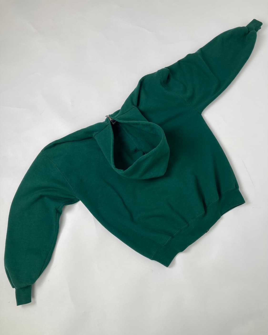 90s Russell Zip Up Hoodie (green) 상품이미지2