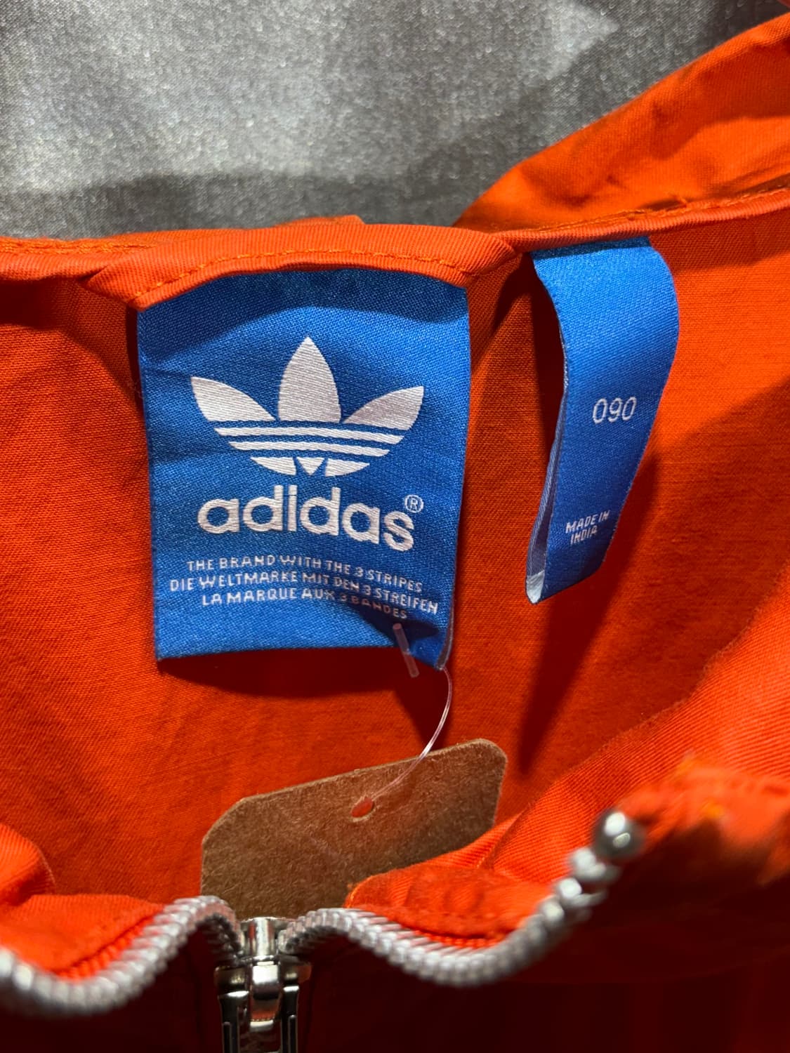 M 아디다스 파이어버드 오렌지 코튼 야상 후드집업  상품이미지5