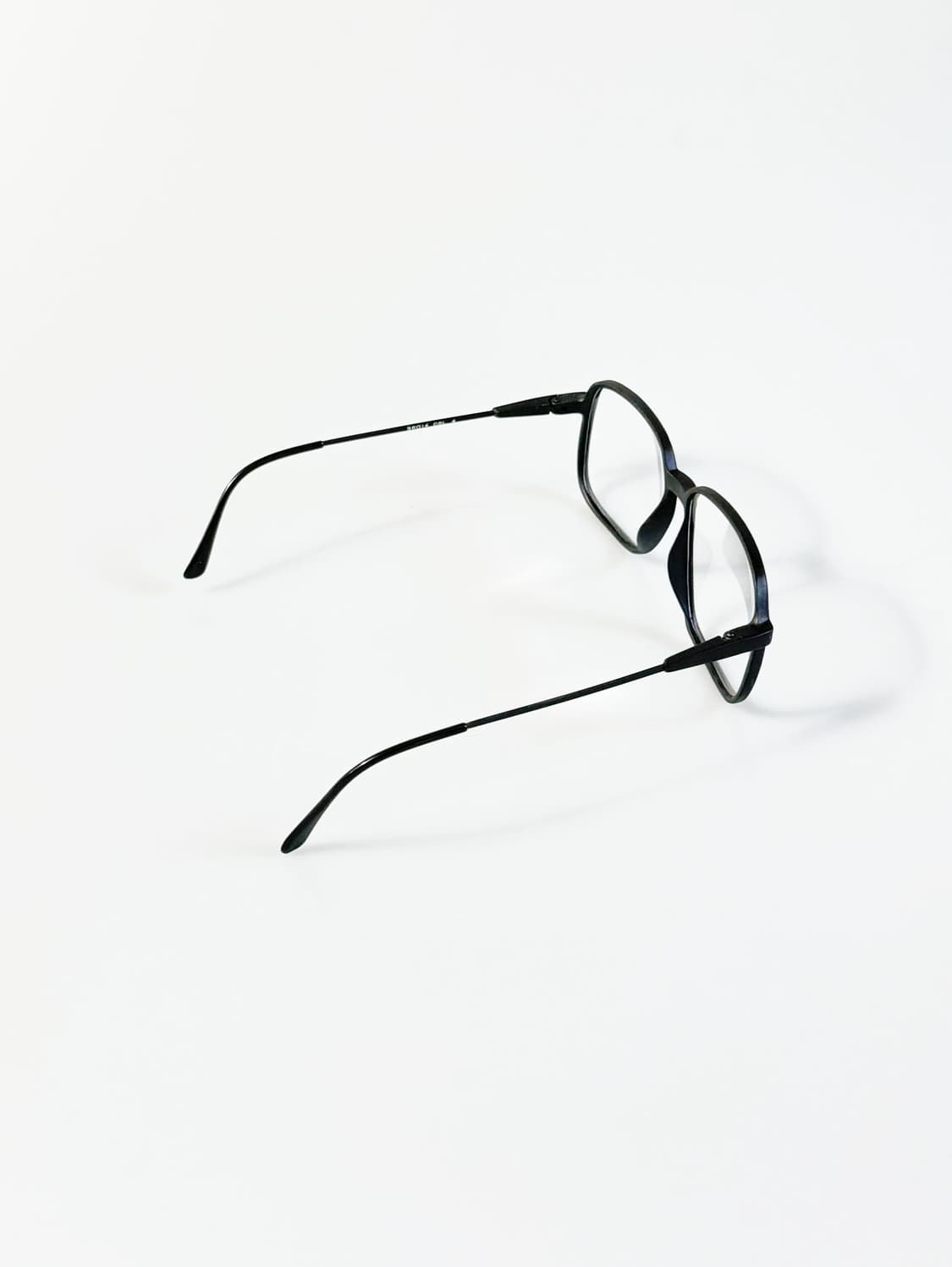 80s ALAN 블랙 뿔테 레트로 스퀘어 빈티지 안경 상품이미지5