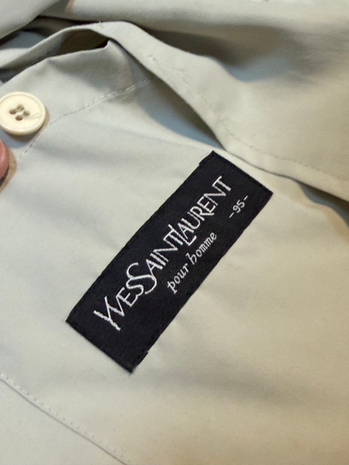 90s YSL 입생로랑 빈티지 블루종 자켓 베이지 상품이미지4