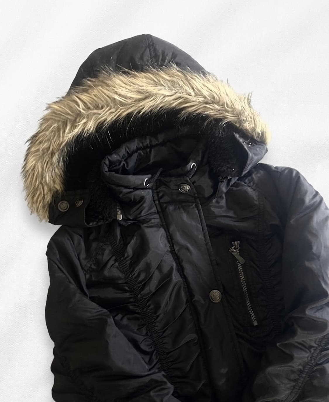 sky bomber vintage black shirring jacket 상품이미지1