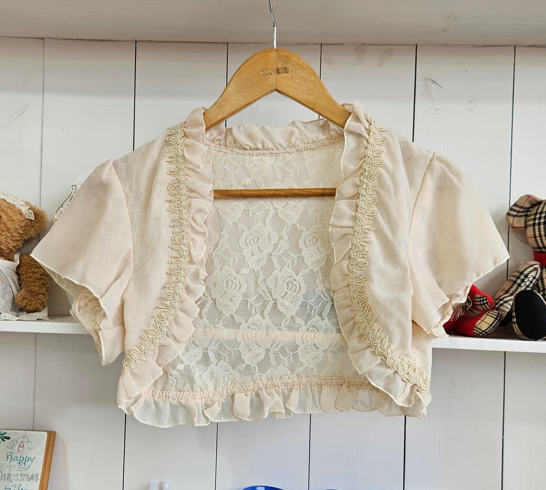 러블리 쉬폰 레이스 볼레로 상품이미지1