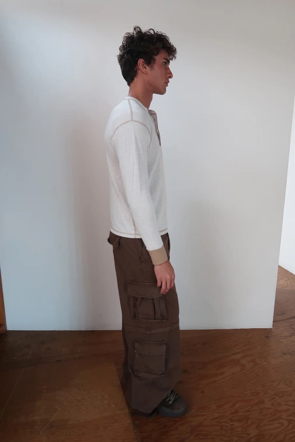 [S,M,L]이알엘 ERL 25fw ZIP-OFF 카고 팬츠/브라운 상품이미지5