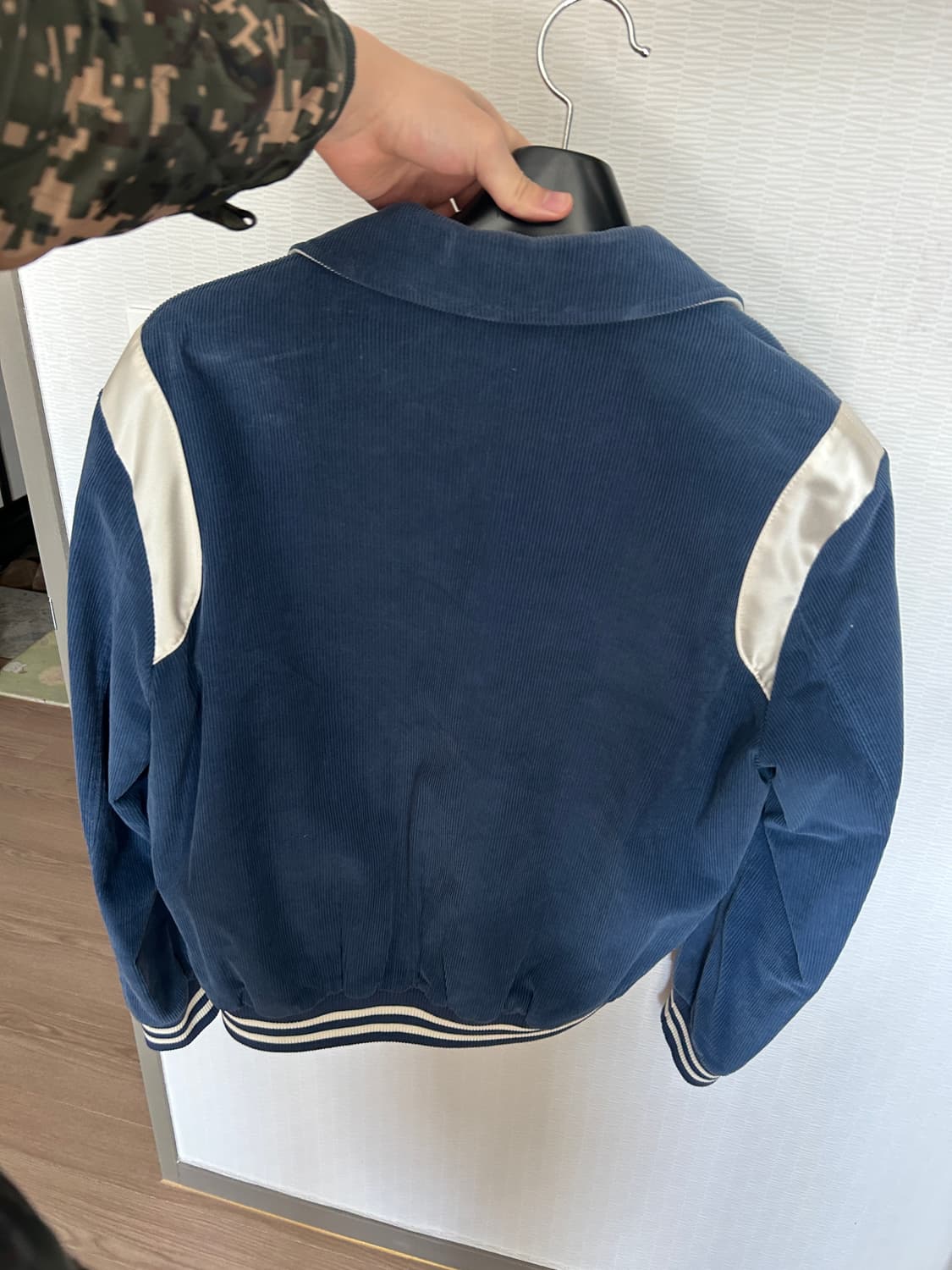 롤링 코듀로이 바시티 자켓 L네이비 상품이미지2