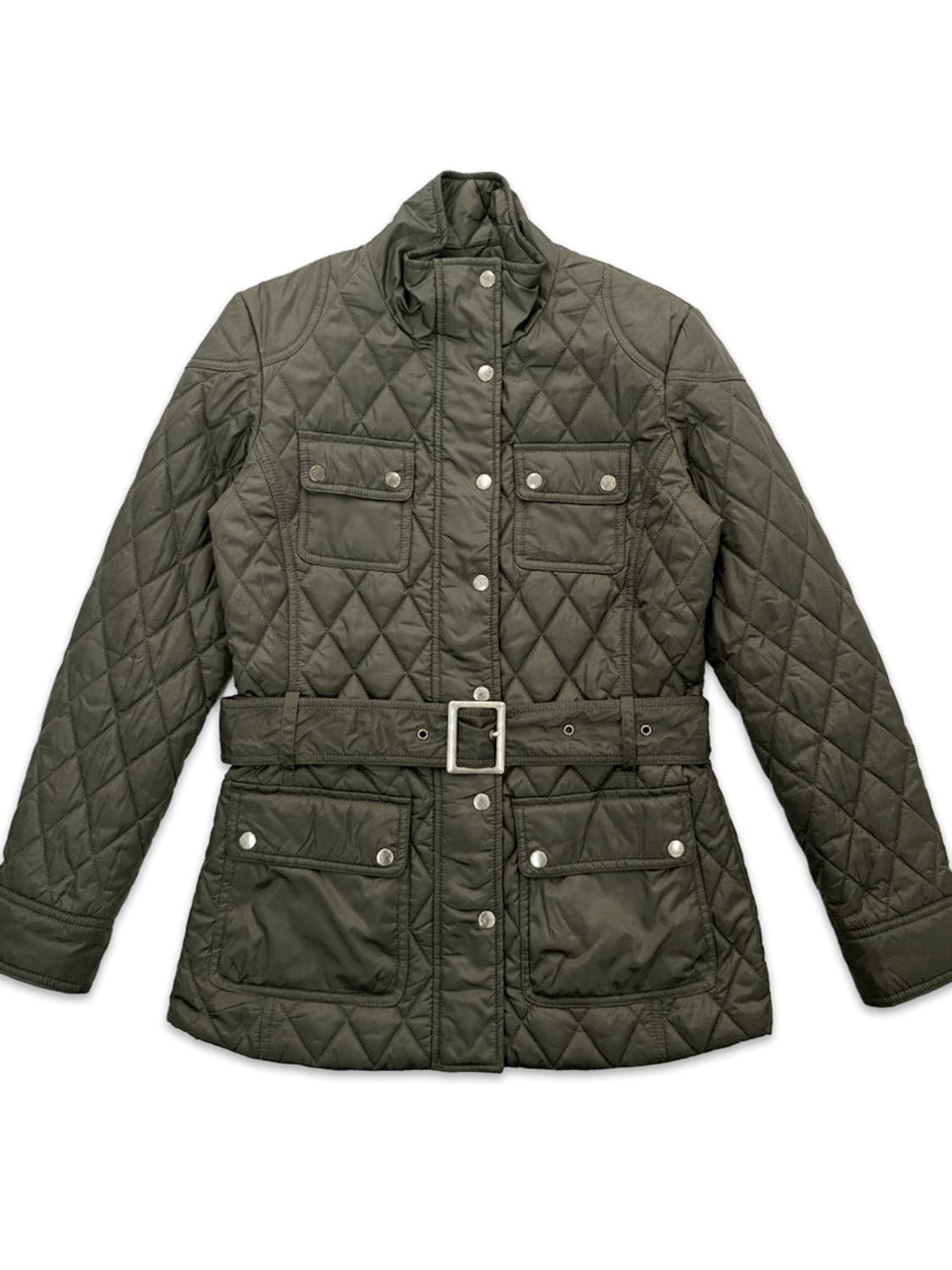 빈티지 카키 Banana Republic 라인 퀼팅 패딩 상품이미지1