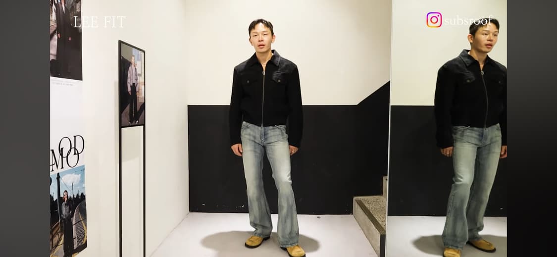엘무드 로데오 트러커 블루종 자켓 빈티지 블랙 46 상품이미지1